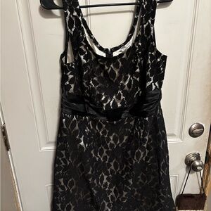 Fashion Bug Black Lace Mini Dress